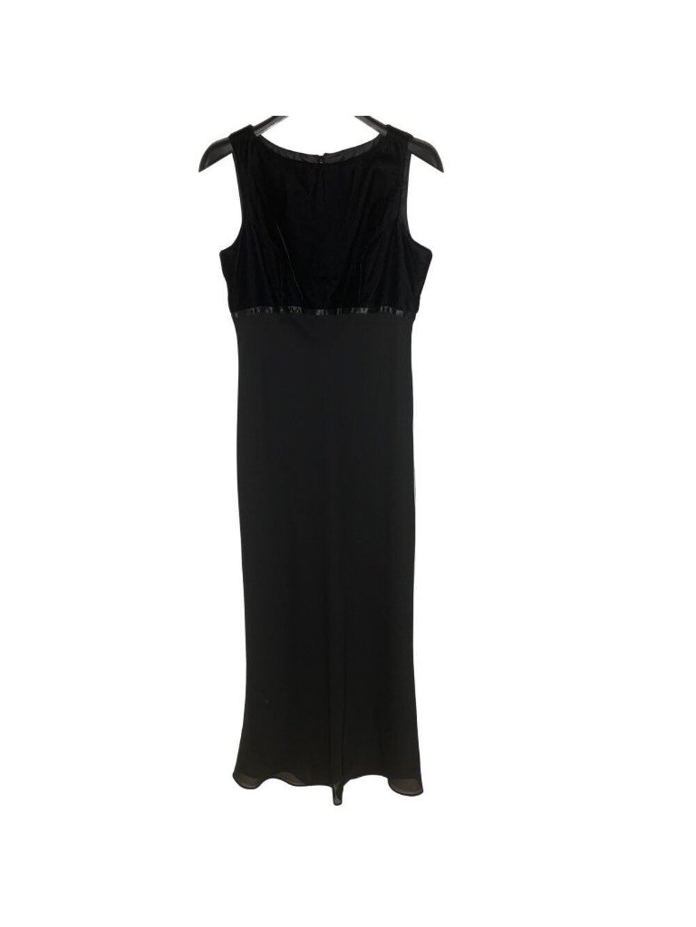 Tailor B. Moss Vintage Y2K Velvet Babydoll Maxi Dress Sz 10 Evening Event Formal
